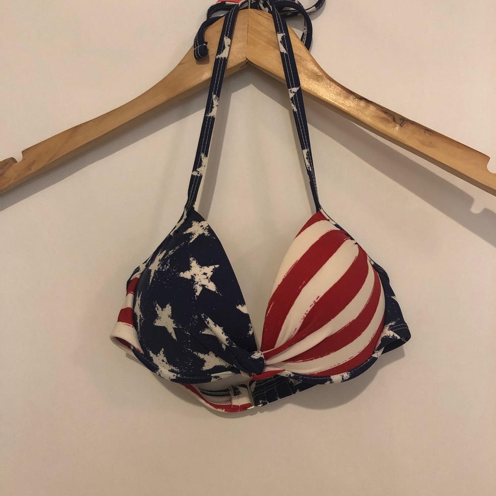 Patriotic bikini top